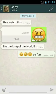 Talking Smiley android App screenshot 4